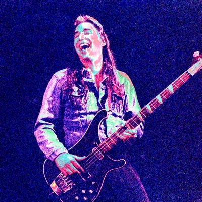 Richard Del Connor and his 1958 Rickenbacker 4000 bass as The Hippy Coyote of American Zen.